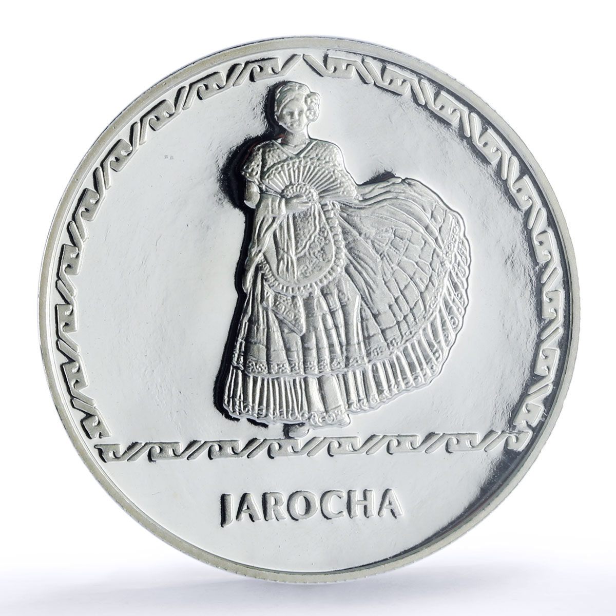 Mexico Veracruz State Jarocha Woman Culture SP 64 PCGS silver medal ND No Date
