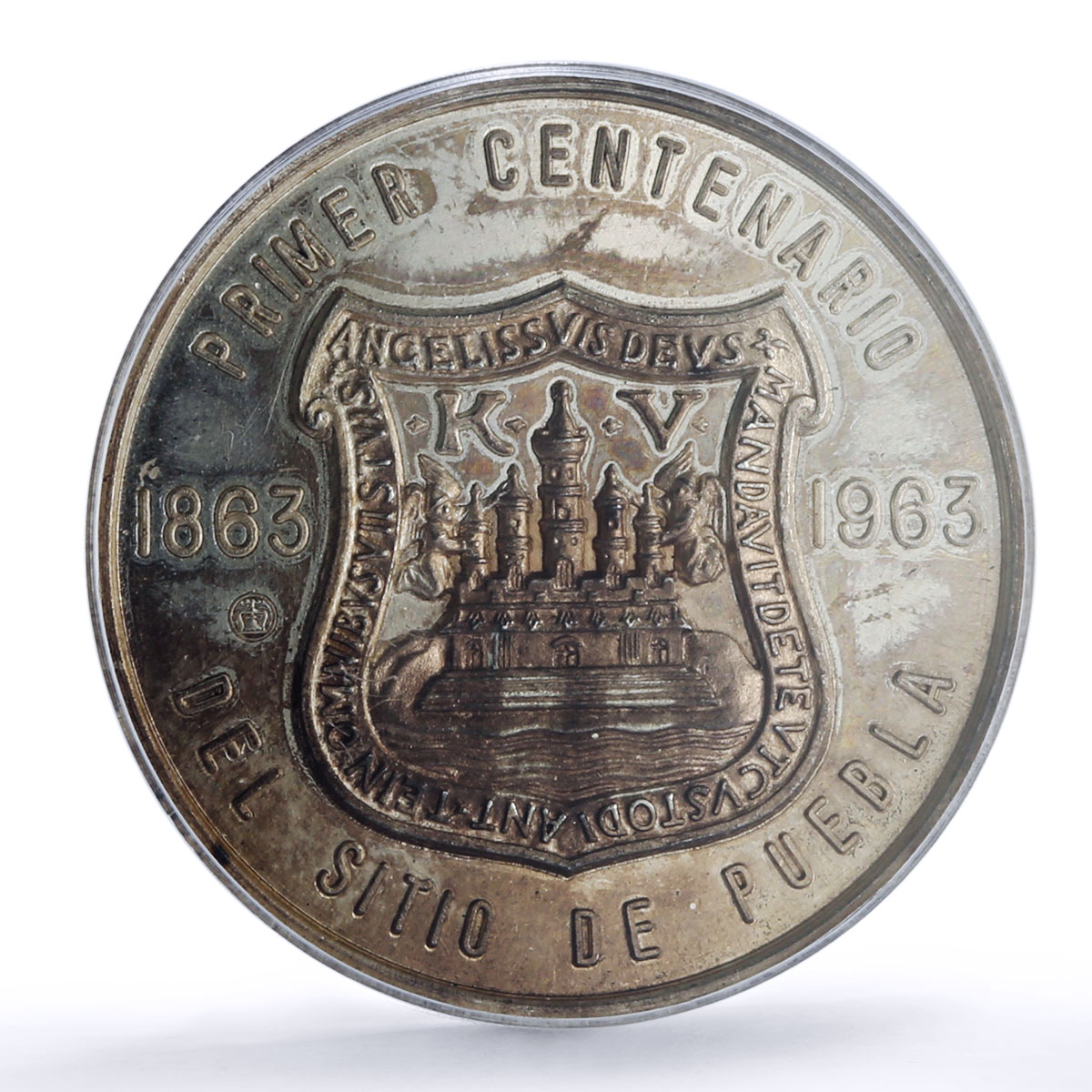 Mexico General Jesus Ortega Puebla Siege Grove-842a SP 64 PCGS silver medal 1963