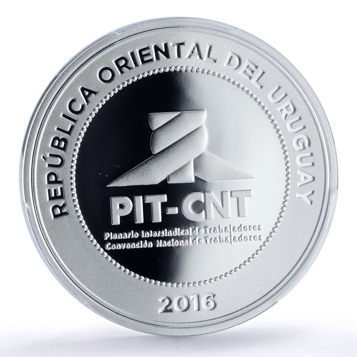 Uruguay 1000 pesos Jose Pepe Elia PIT CNT Congress PR 70 PCGS silver coin 2016