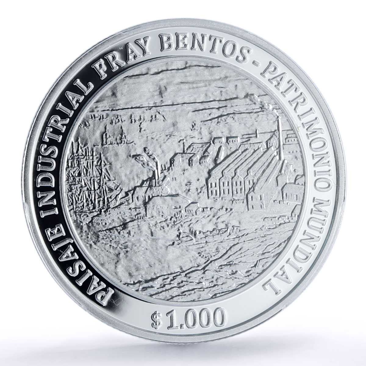 Uruguay 1000 pesos Fray Bentos Landscape UNESCO PR 70 PCGS silver coin 2016