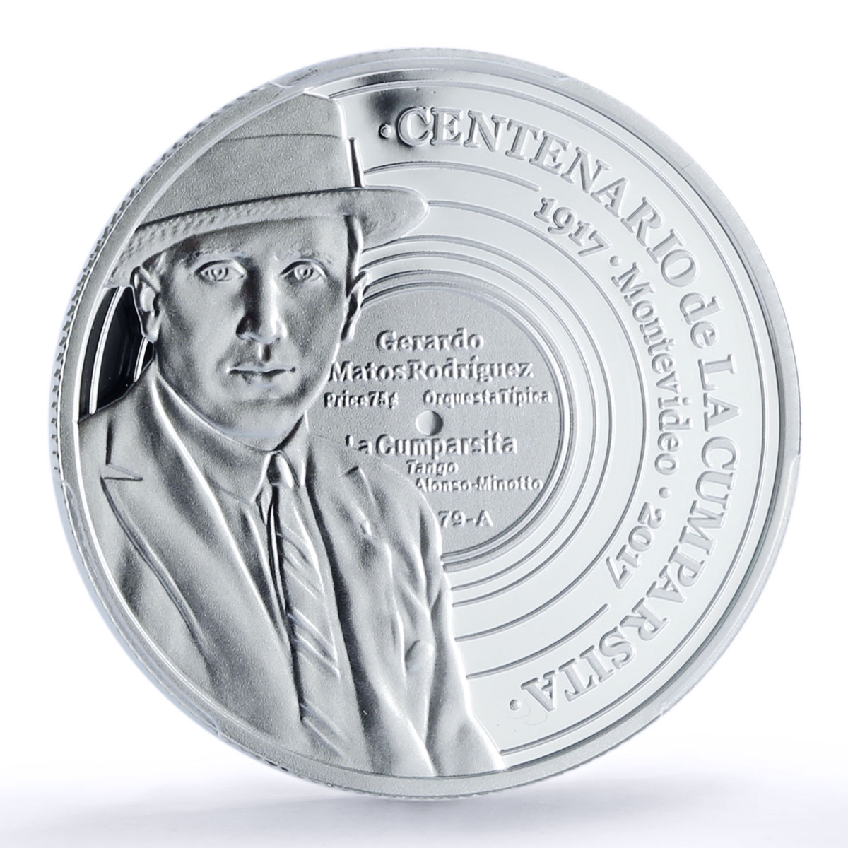 Uruguay 1000 pesos La Cumparsita Rodriguez Music PR 70 PCGS silver coin 2017