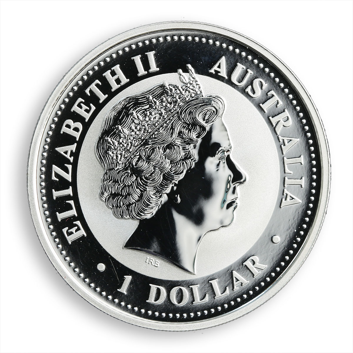 Australia $1 Year of the Dog Lunar Series I 1 Oz Silver Coin Gilded 2006
