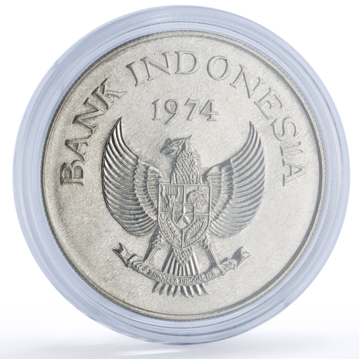 Indonesia 2000 rupiah Javan Tiger Conservation KM-39 Cat Fauna silver coin 1974