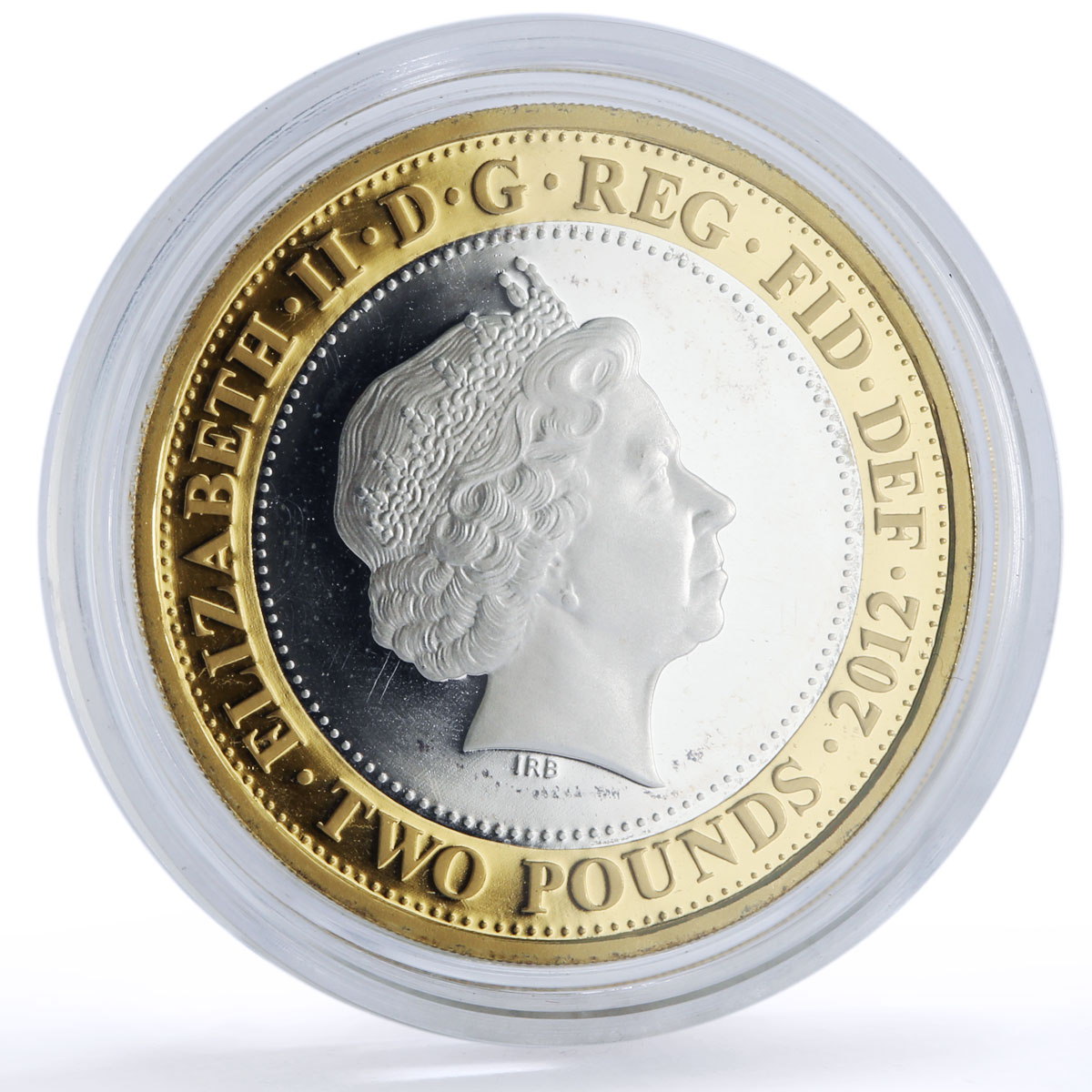 Gr. Britain 2 pounds London Rio Olympics Handoff KM-1244a proof silver coin 2012