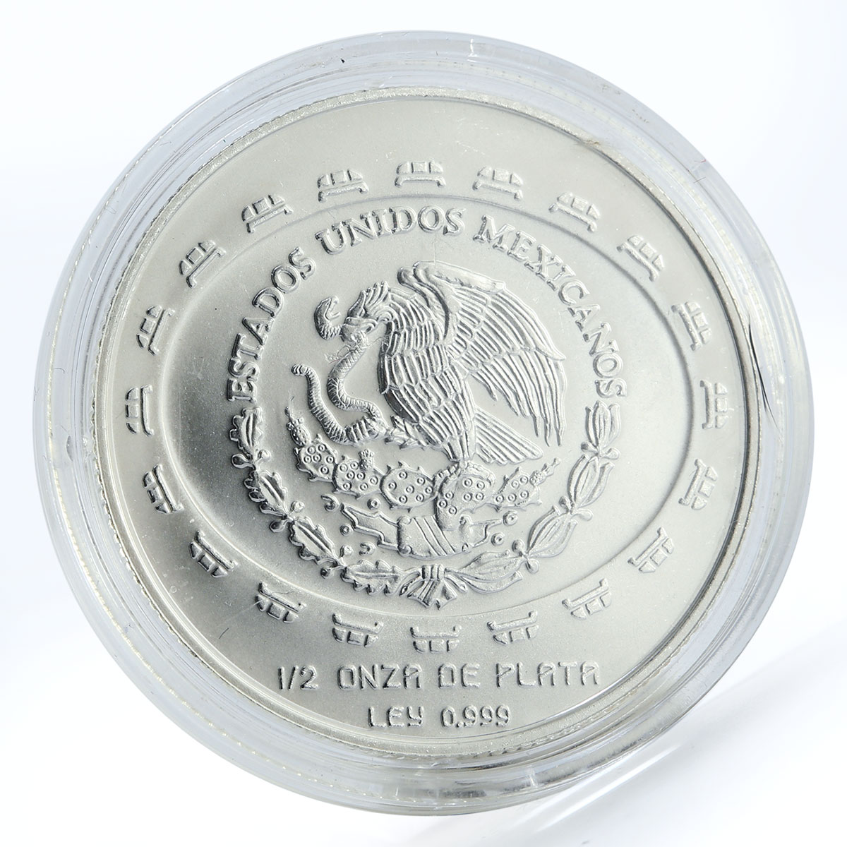 Mexico 2 pesos Disc of Death silver coin 1998