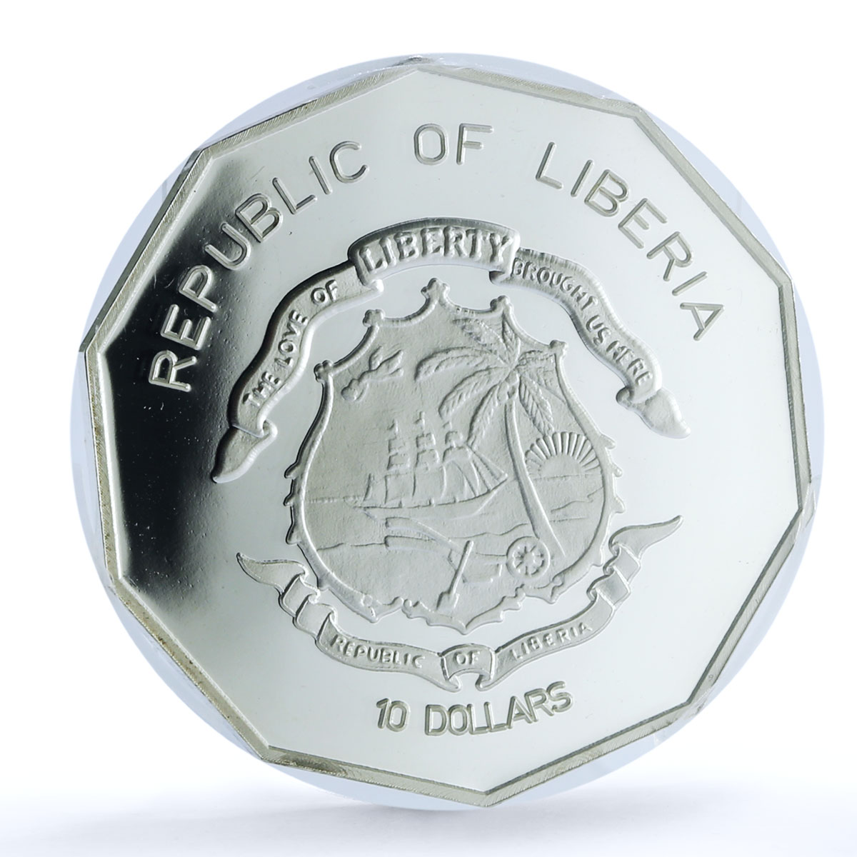 Liberia 10 dollars Illusion KM-491 Art PR 70 PCGS silver coin 2001 Liberia 10 dollars Illusion KM-491 Art PR 70 PCGS silver coin 2001