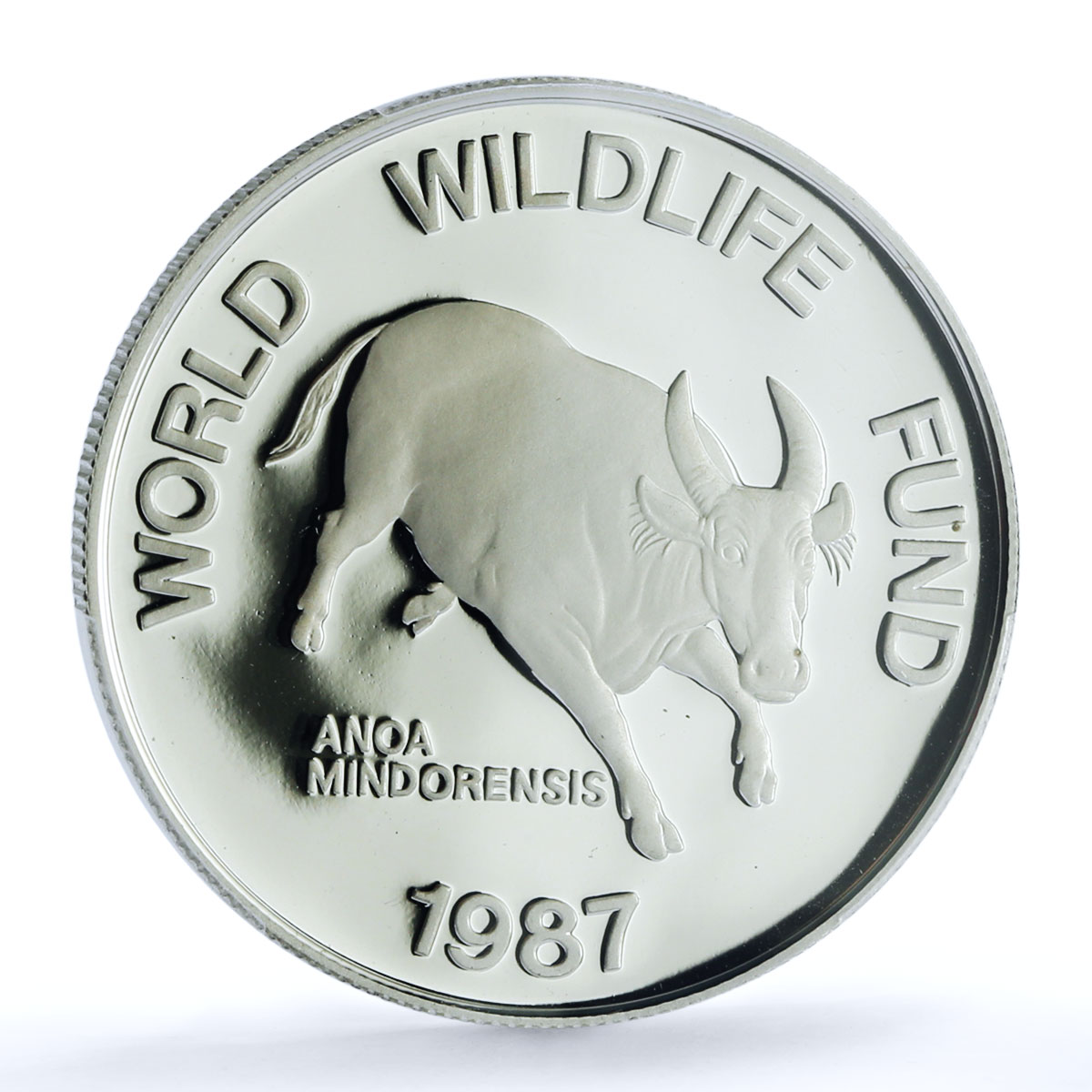 Philippines 200 piso Mindoro Buffalo KM-248 Bull WWF PR 69 PCGS silver coin 1987 Philippines 200 piso Mindoro Buffalo KM-248 Bull WWF PR 69 PCGS silver coin 1987