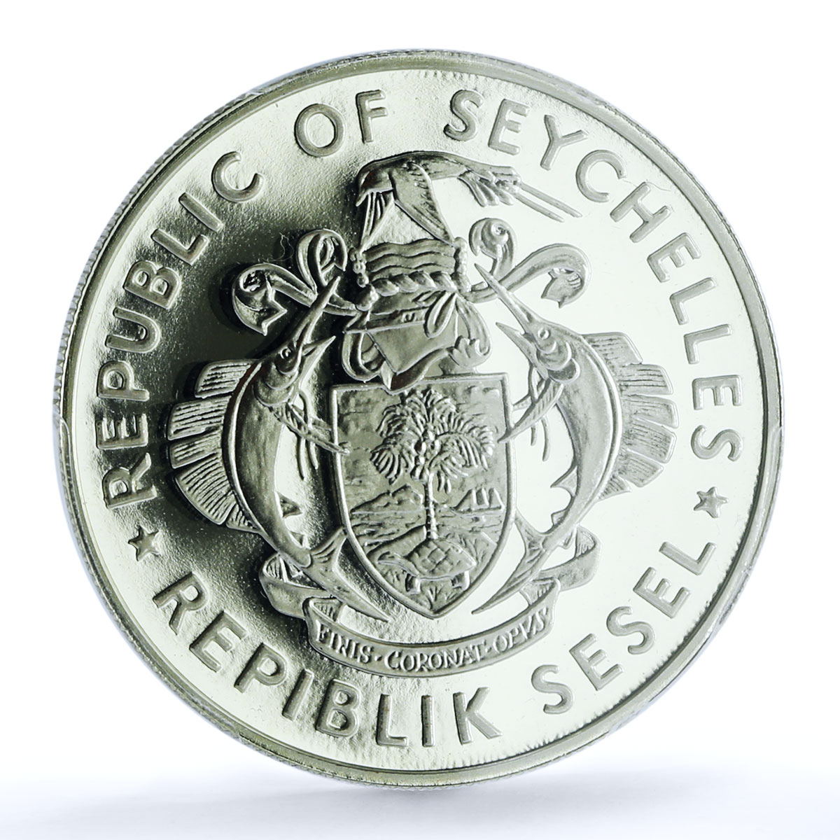 Seychelles 100 rupees Independence KM-55 Anniversary PR 69 PCGS silver coin 1986