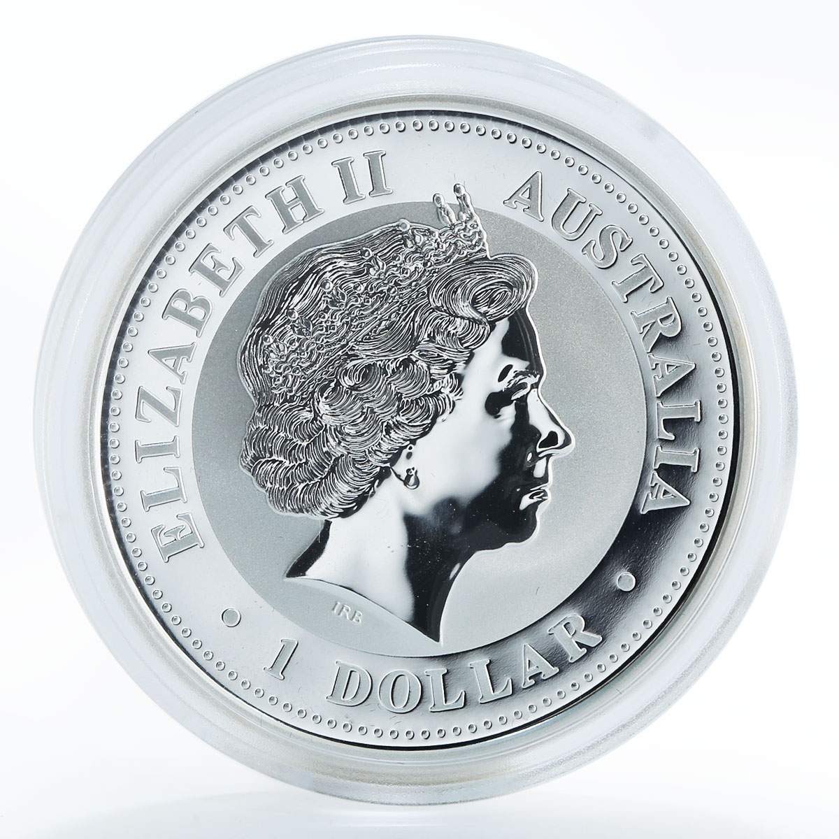 Australia 1 dollar Year of the Dog Lunar Series I 1 Oz Silver Gilded Coin 2006