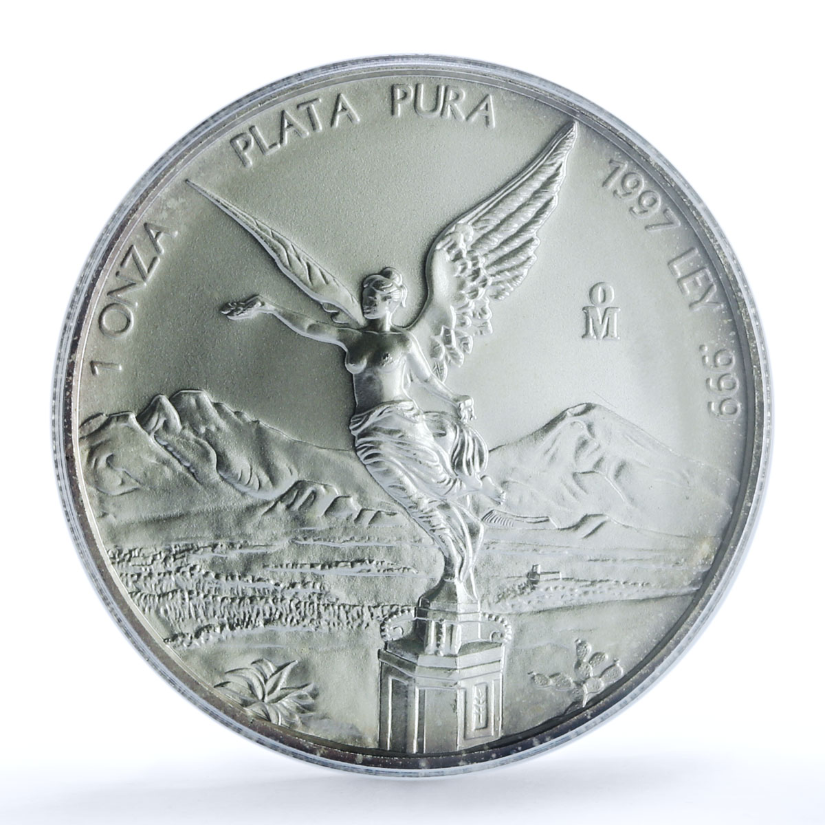 Mexico 1 onza Libertad Angel of Independence KM-613 MS 69 PCGS silver coin 1997 Mexico 1 onza Libertad Angel of Independence KM-613 MS 69 PCGS silver coin 1997