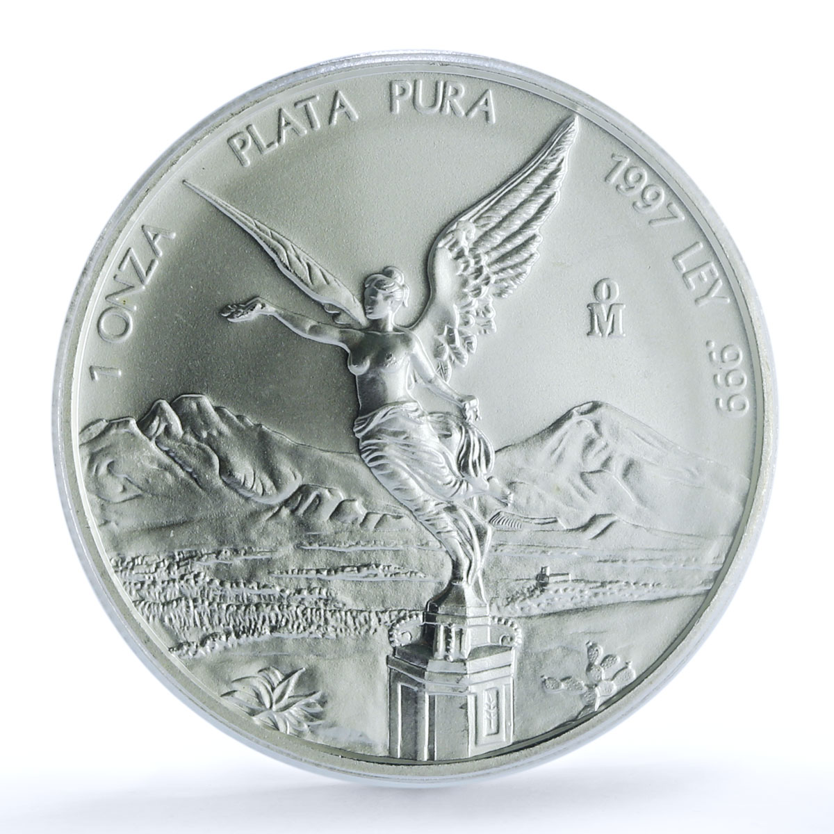 Mexico 1 onza Libertad Angel of Independence KM-613 MS 67 PCGS silver coin 1997 Mexico 1 onza Libertad Angel of Independence KM-613 MS 67 PCGS silver coin 1997