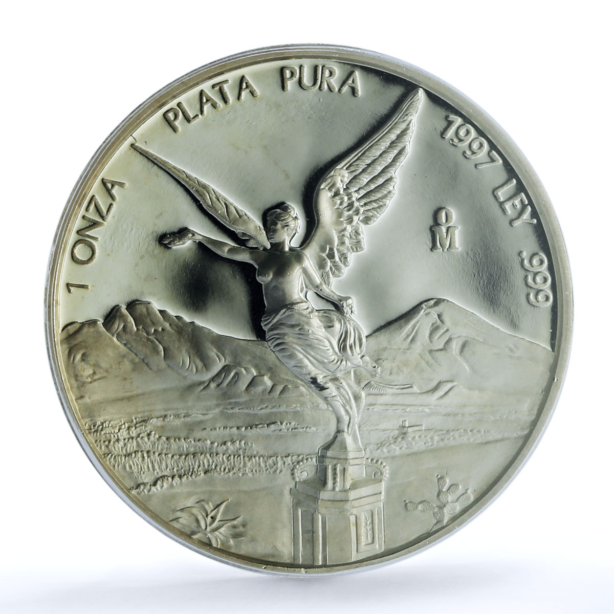 Mexico 1 onza Libertad Angel of Independence KM-613 PR 64 PCGS silver coin 1997 Mexico 1 onza Libertad Angel of Independence KM-613 PR 64 PCGS silver coin 1997