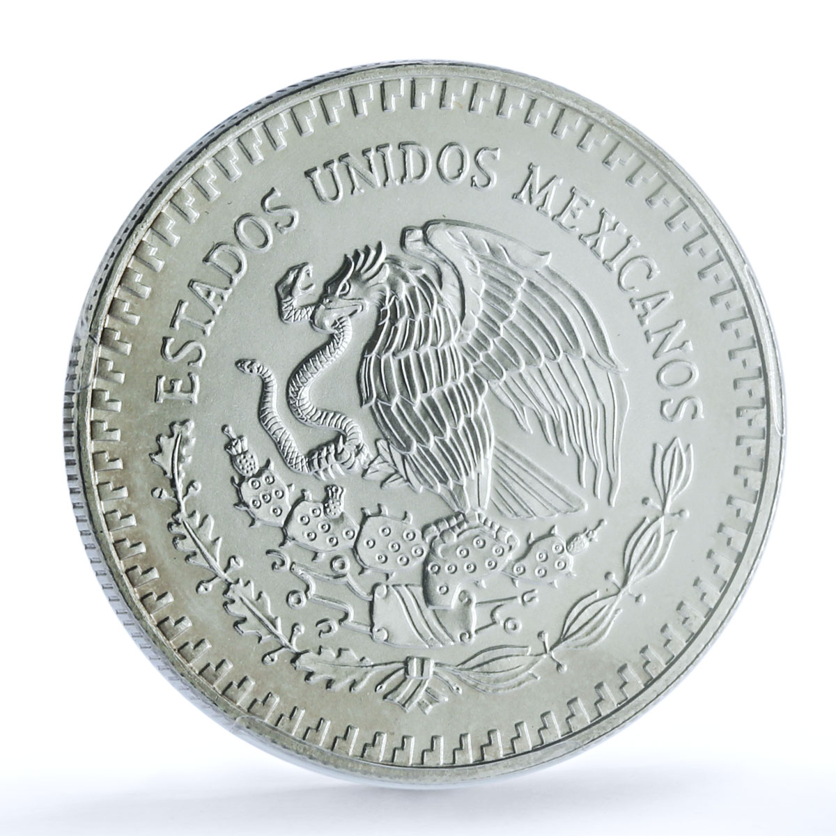 Mexico 1 onza Libertad Angel of Independence KM-494.3 UNC PCGS silver coin 1992