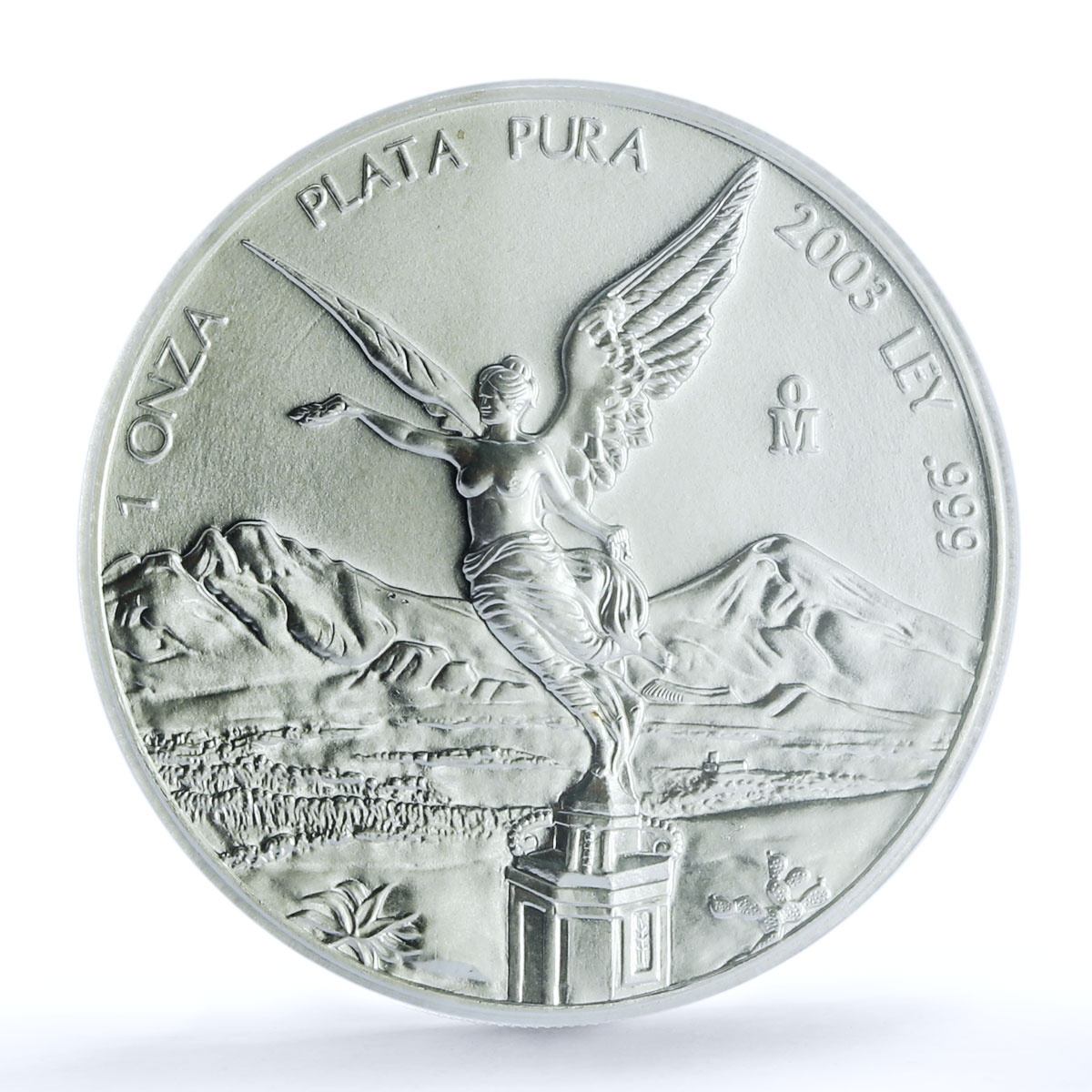 Mexico 1 onza Libertad Angel of Independence KM-639 MS 66 PCGS silver coin 2003