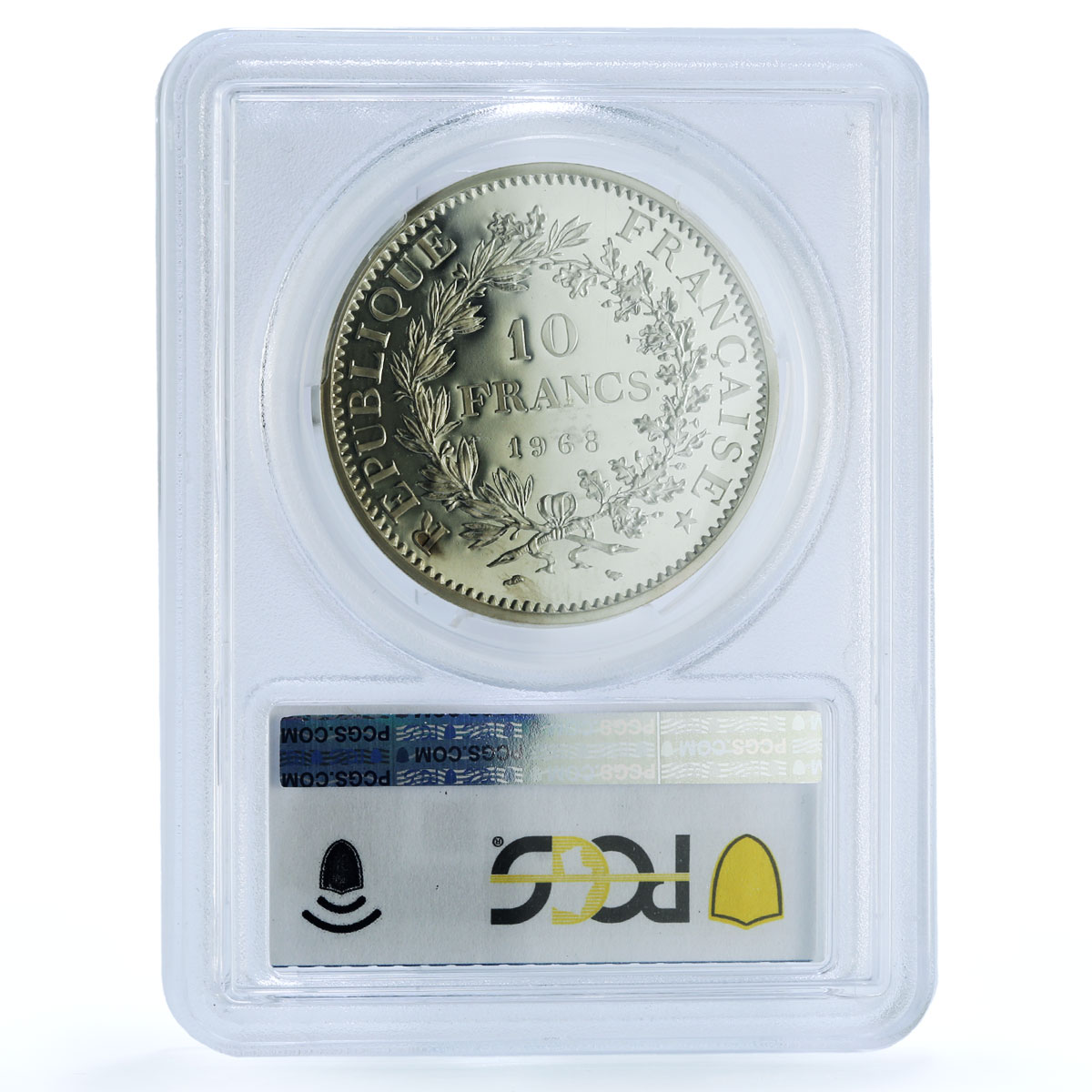 France 10 francs Hercules Piedfort KM-932 P406 SP 67 PCGS silver coin 1968