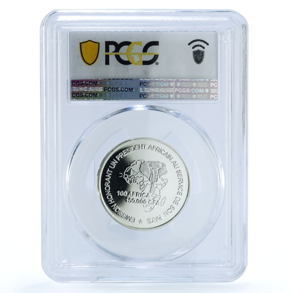 Guinea-Bissau 6000 francs CFA 100 Africa Gazelle MS 65 PCGS silver coin 2004 Guinea-Bissau 6000 francs CFA 100 Africa Gazelle MS 65 PCGS silver coin 2004