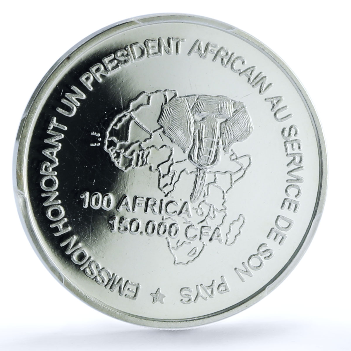 Guinea-Bissau 6000 francs CFA 100 Africa Gazelle MS 65 PCGS silver coin 2004 Guinea-Bissau 6000 francs CFA 100 Africa Gazelle MS 65 PCGS silver coin 2004