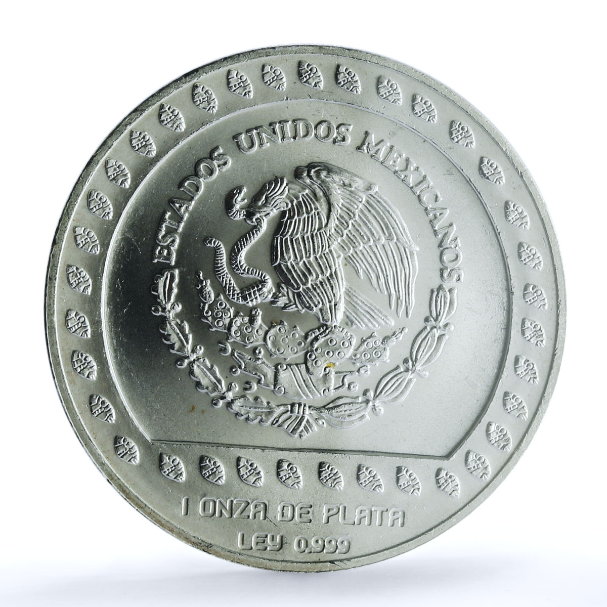 Mexico 100 pesos Guerrero Aguila KM-556 Precolombina MS 66 PCGS silver coin 1992