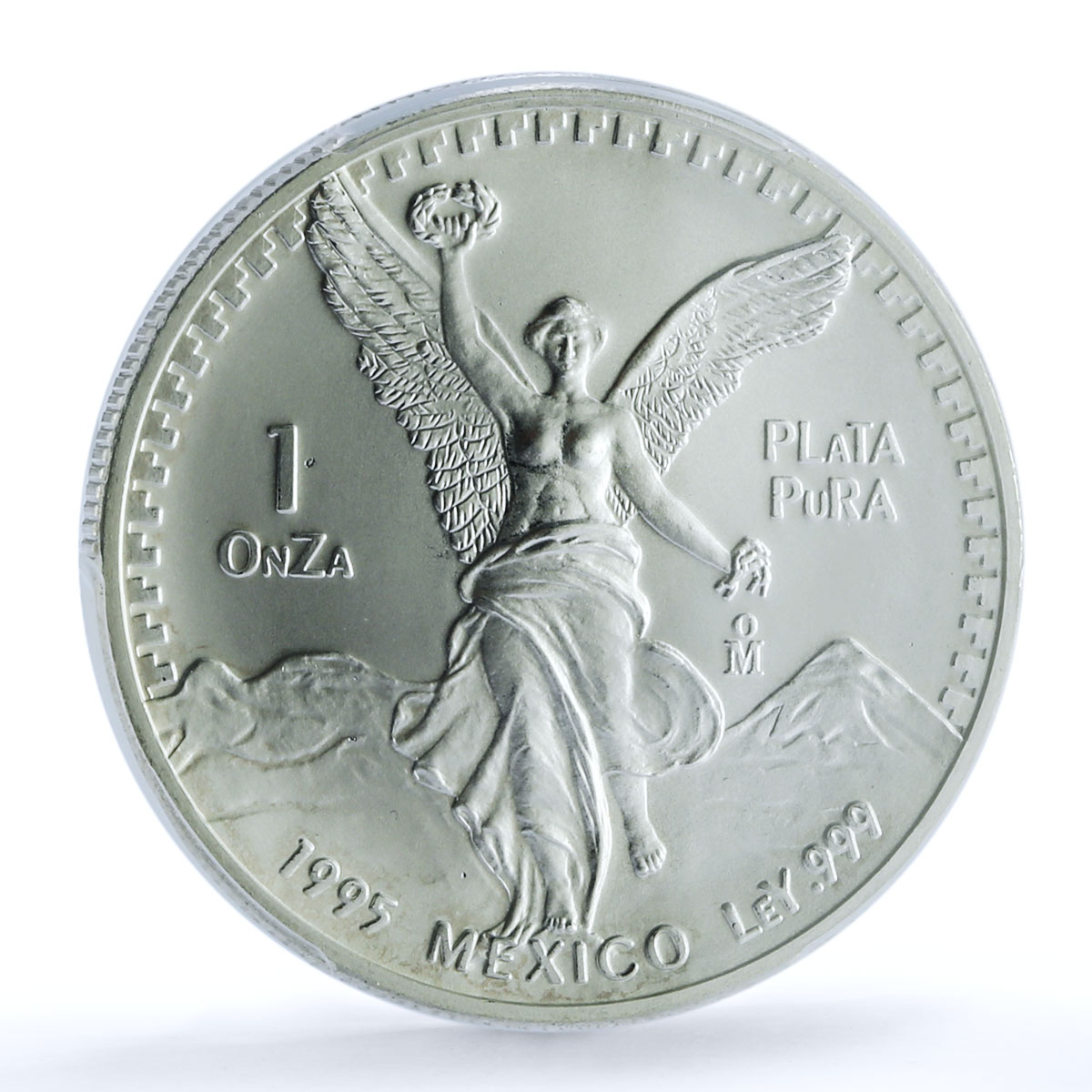 Mexico 1 onza Libertad Angel of Independence KM-494.4 MS69 PCGS silver coin 1995
