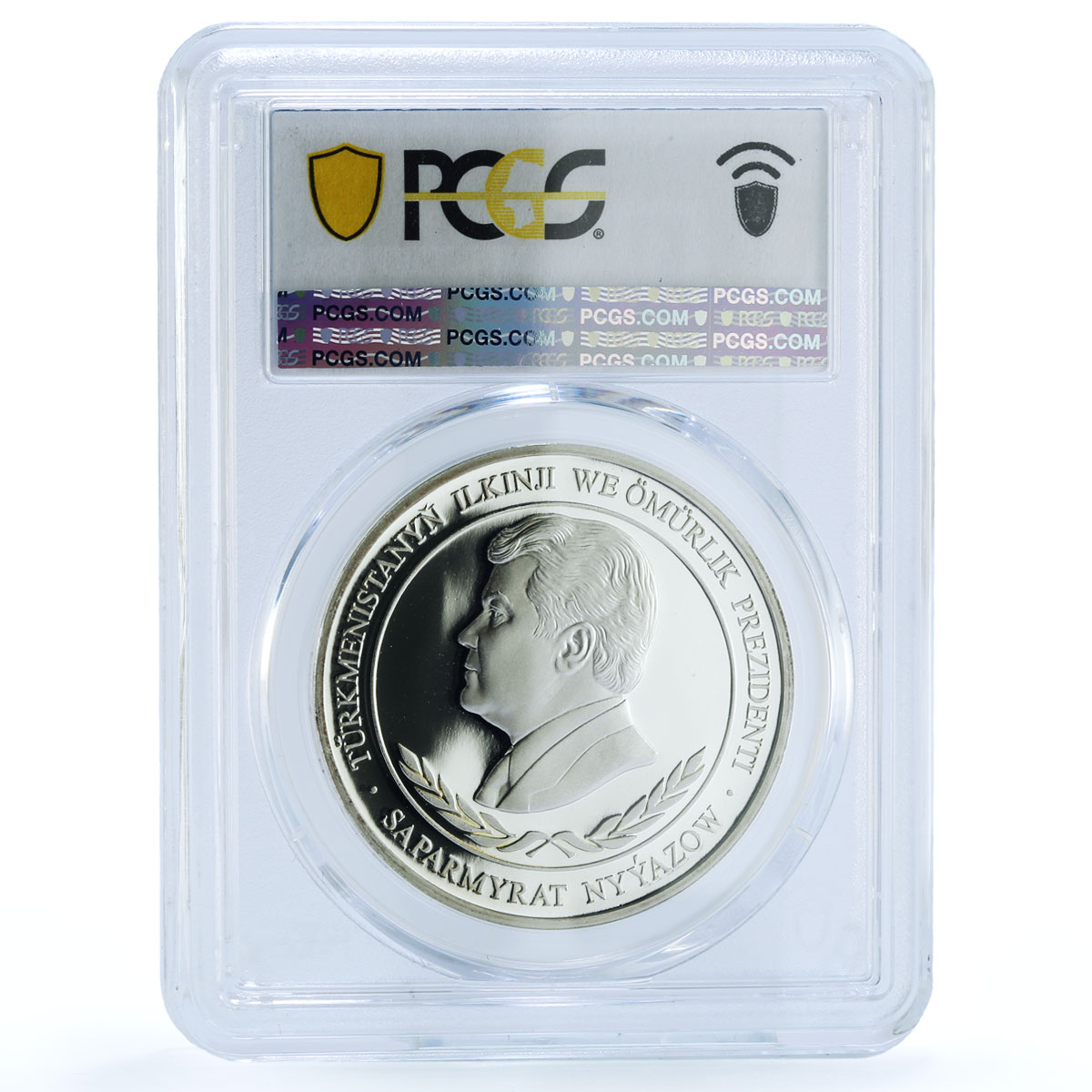 Turkmenistan 500 manat Mother Gurbansoltan Eje KM-91 PR 69 PCGS silver coin 2002 Turkmenistan 500 manat Mother Gurbansoltan Eje KM-91 PR 69 PCGS silver coin 2002