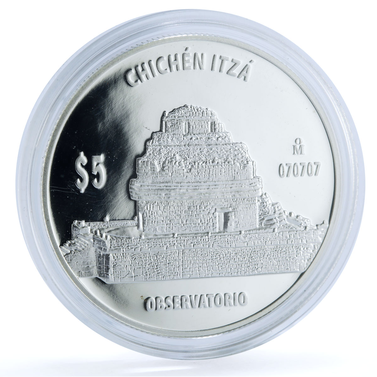 Mexico 5 pesos Observatorio KM-947 Chichen Itza Bullion proof silver coin 2012 Mexico 5 pesos Observatorio KM-947 Chichen Itza Bullion proof silver coin 2012