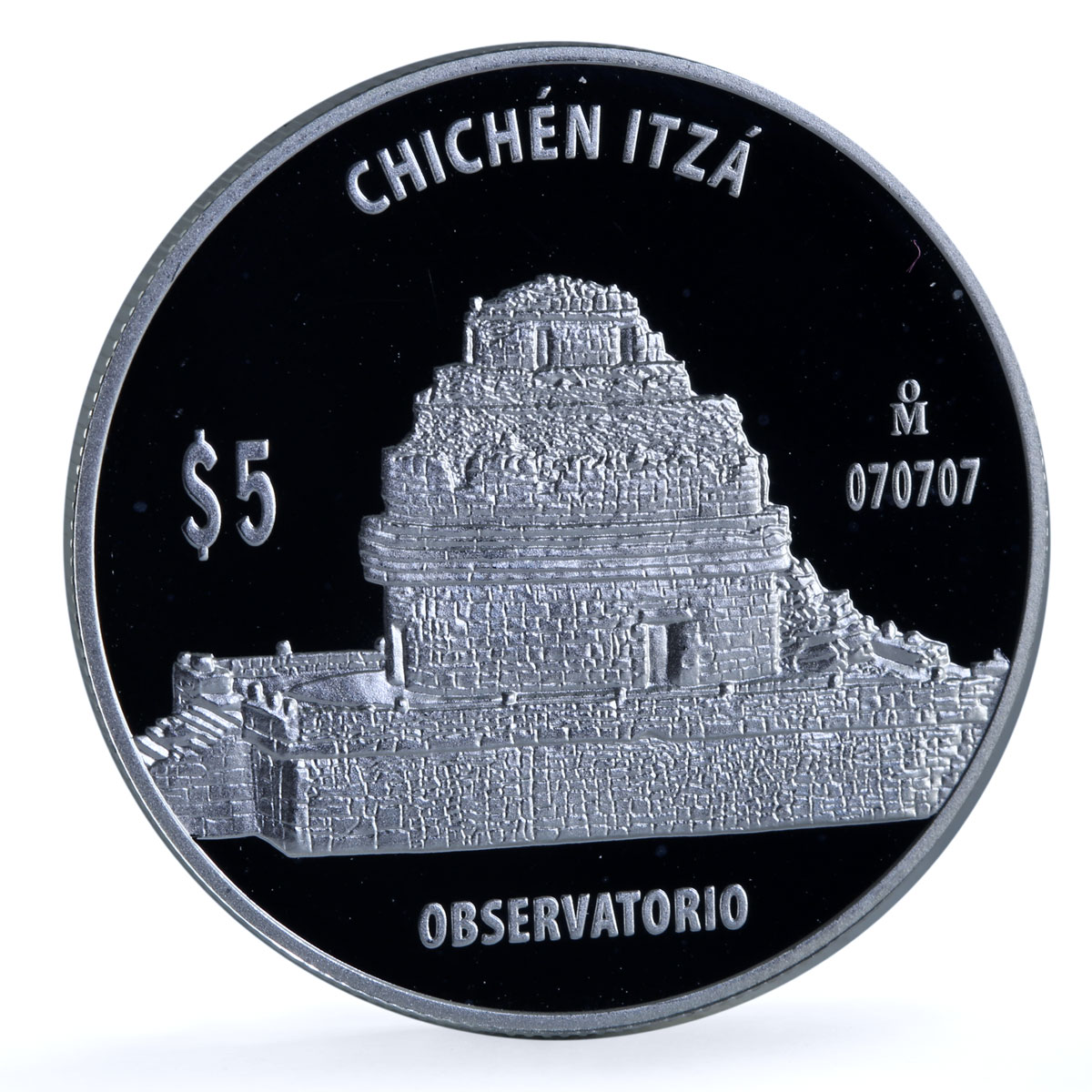 Mexico 5 pesos Observatorio KM-947 Chichen Itza Bullion proof silver coin 2012 Mexico 5 pesos Observatorio KM-947 Chichen Itza Bullion proof silver coin 2012