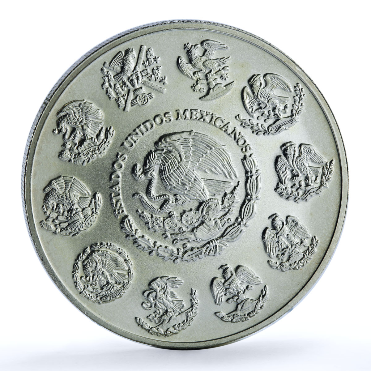 Mexico 2 onzas Libertad Angel of Independence KM-614 Bullion silver coin 2004