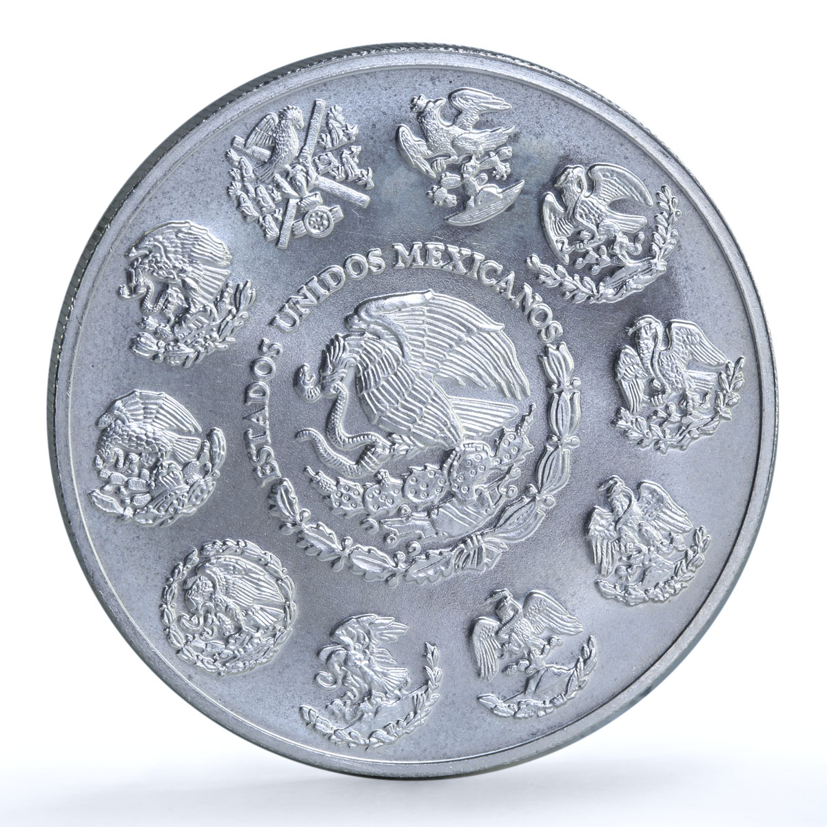 Mexico 2 onzas Libertad Angel of Independence KM-614 Bullion silver coin 2004