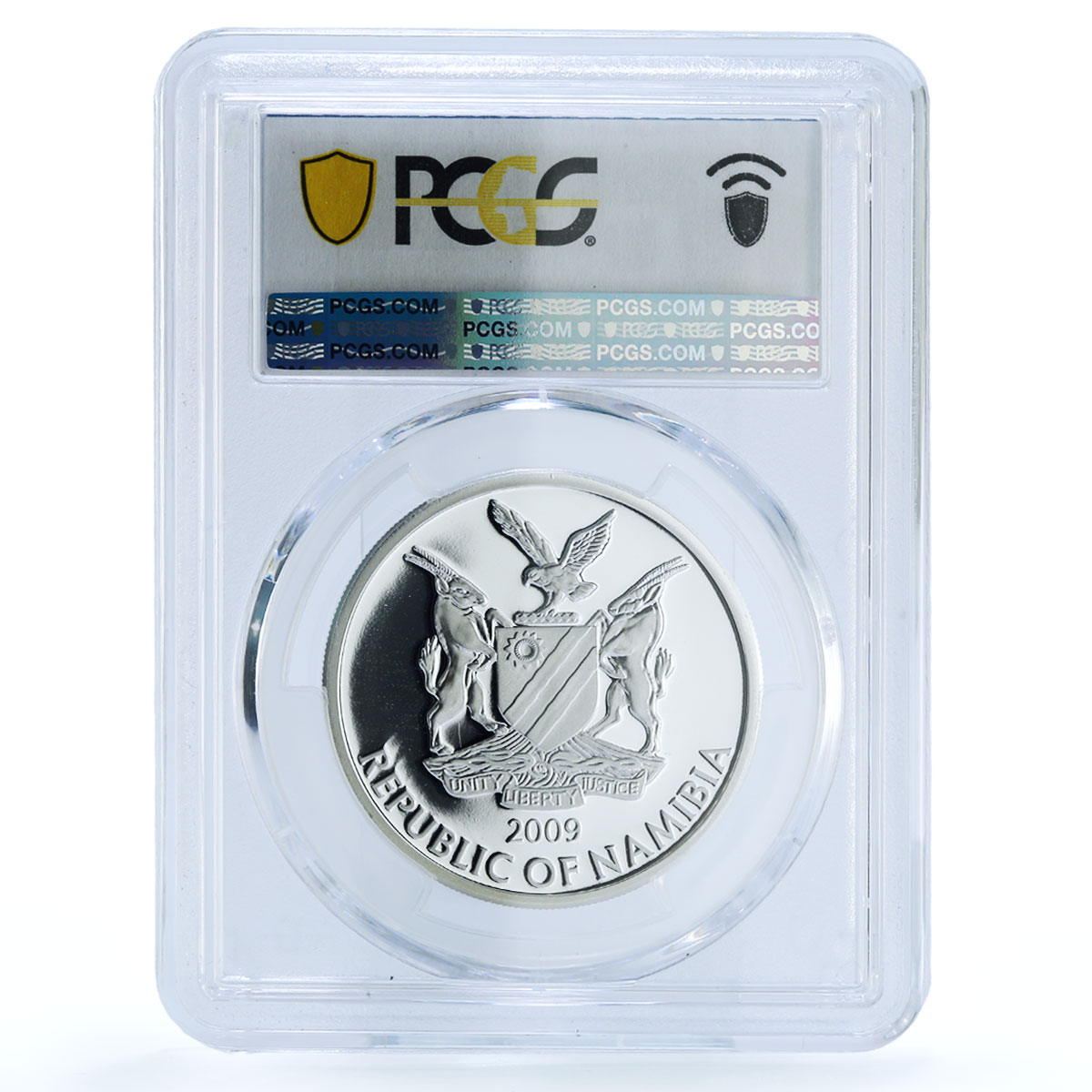 Namibia 10 dollars Friedrich III Germany KM-34 Monarchs PR 69 PCGS Ag coin 2009 Namibia 10 dollars Friedrich III Germany KM-34 Monarchs PR 69 PCGS Ag coin 2009