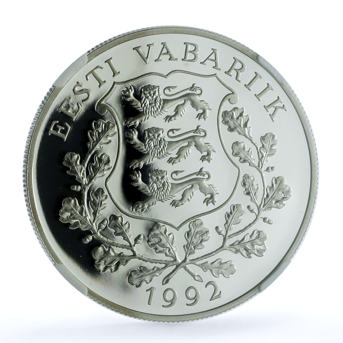 Estonia 10 krooni Barn Swallow KM-26 Bird Fauna PF 69 NGC silver coin 1992 Estonia 10 krooni Barn Swallow KM-26 Bird Fauna PF 69 NGC silver coin 1992
