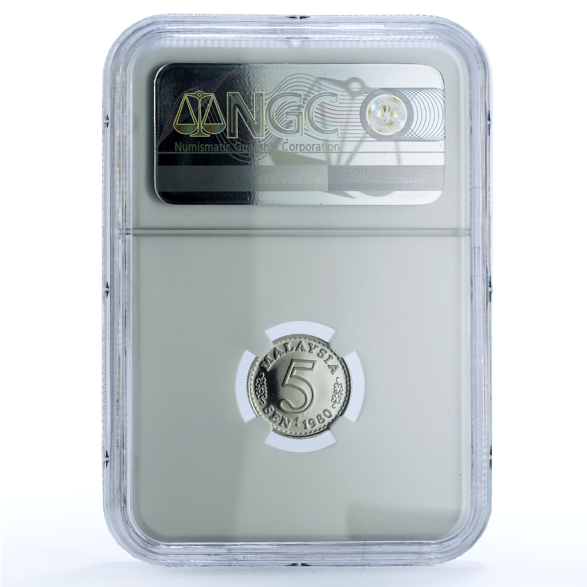 Malaysia 5 sen Parliament House KM-2 Building PF 69 NGC CuNi coin 1980 Malaysia 5 sen Parliament House KM-2 Building PF 69 NGC CuNi coin 1980
