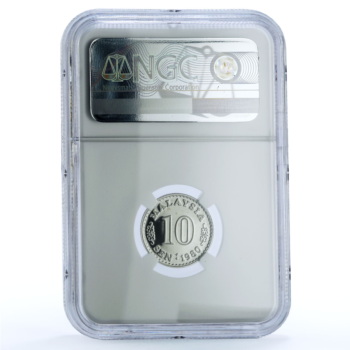 Malaysia 10 sen Parliament House KM-3 Building PF 68 NGC CuNi coin 1980 Malaysia 10 sen Parliament House KM-3 Building PF 68 NGC CuNi coin 1980