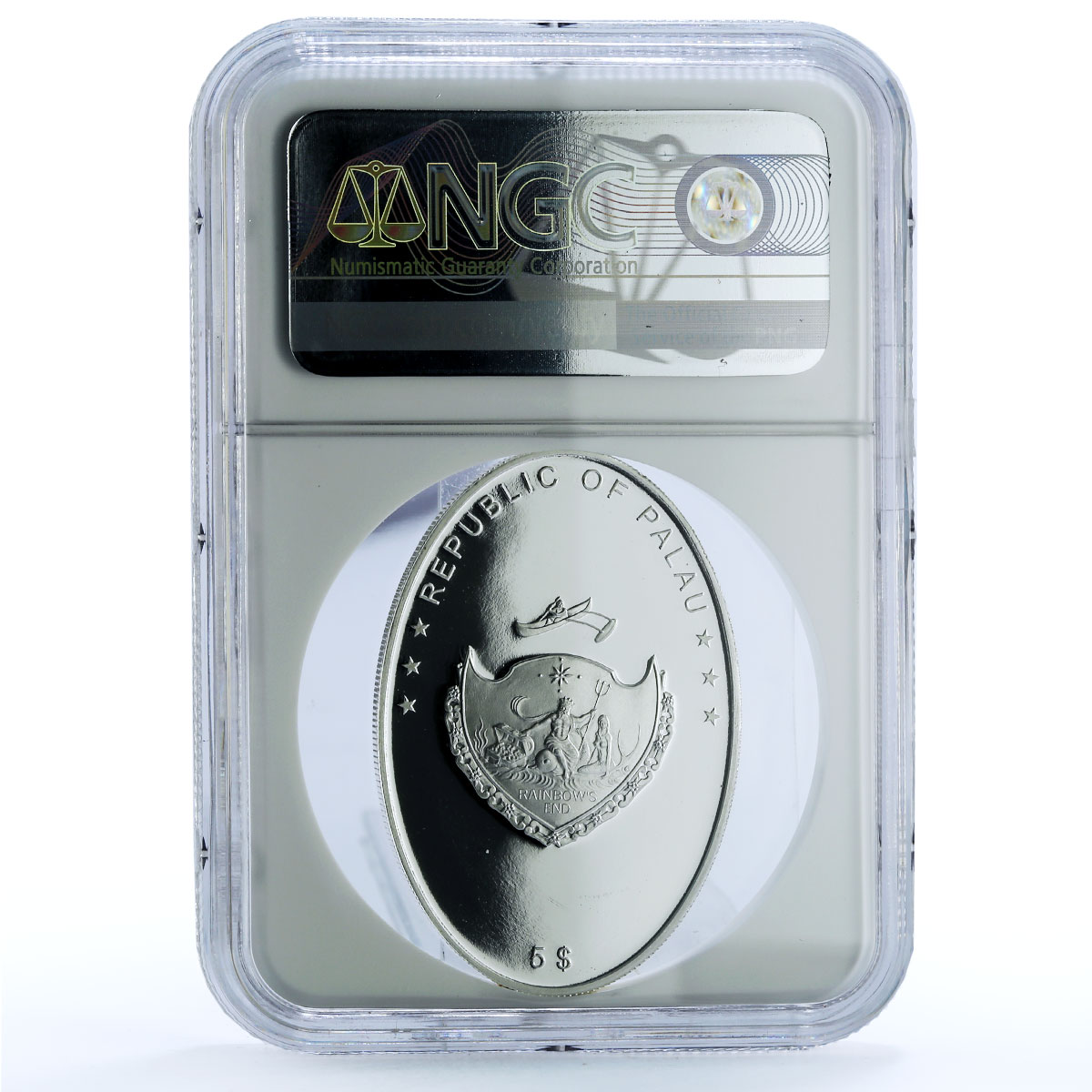 Palau 5 dollars Don Quixote Cervantes KM-168 Literature PF 69 NGC Ag coin 2008 Palau 5 dollars Don Quixote Cervantes KM-168 Literature PF 69 NGC Ag coin 2008