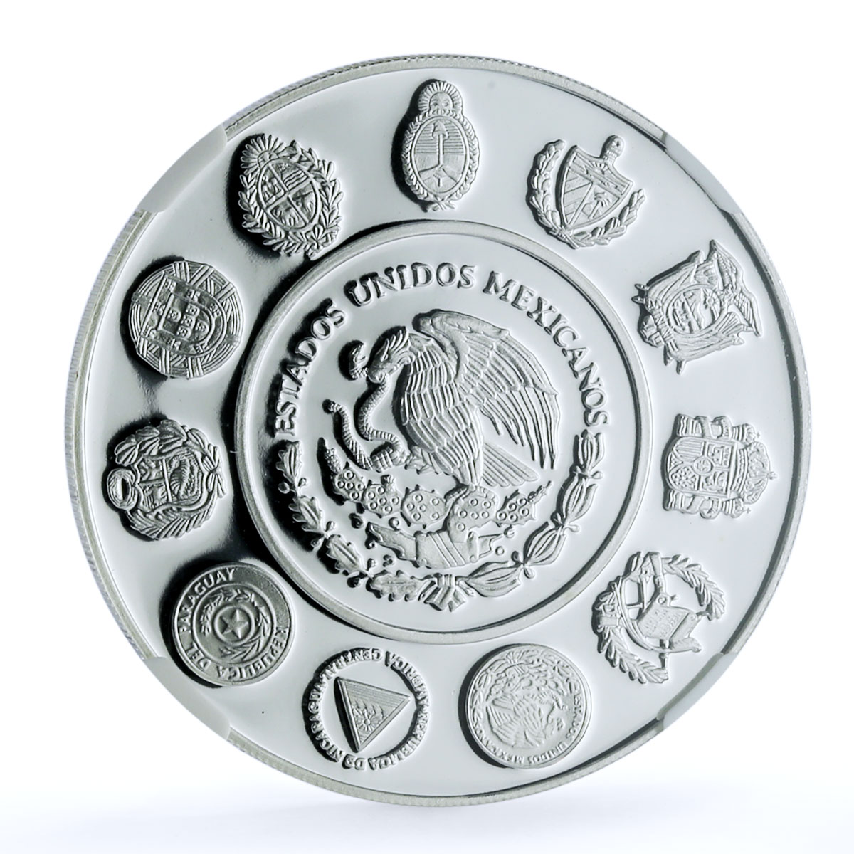 Mexico 5 pesos Cowboy KM-670 Ibero-American Horse PF 69 NGC silver coin 2000