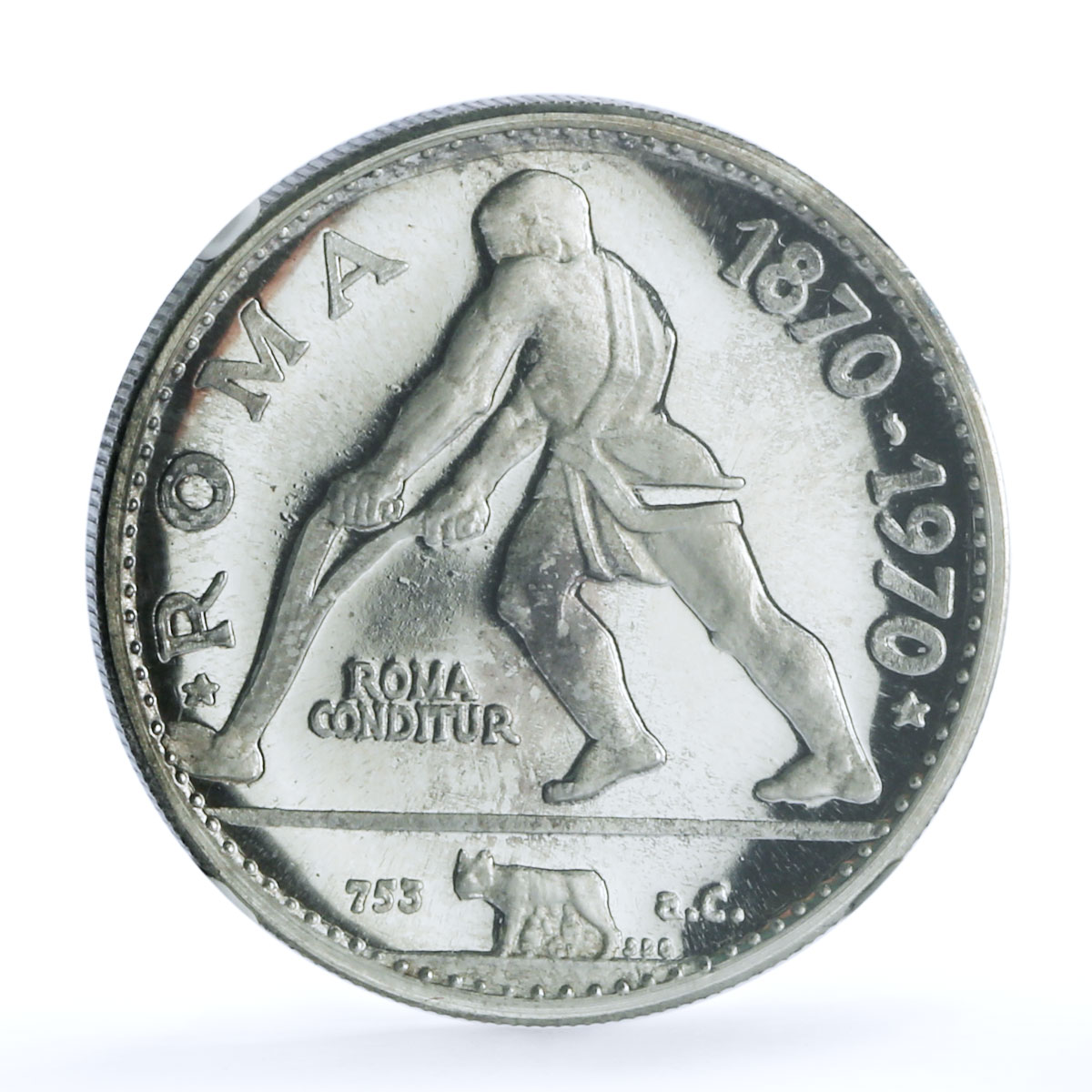 UAE Ras al-Khaimah 7,5 riyals Rome Centennial KM-17 PF 64 NGC silver coin 1970 UAE Ras al-Khaimah 7,5 riyals Rome Centennial KM-17 PF 64 NGC silver coin 1970