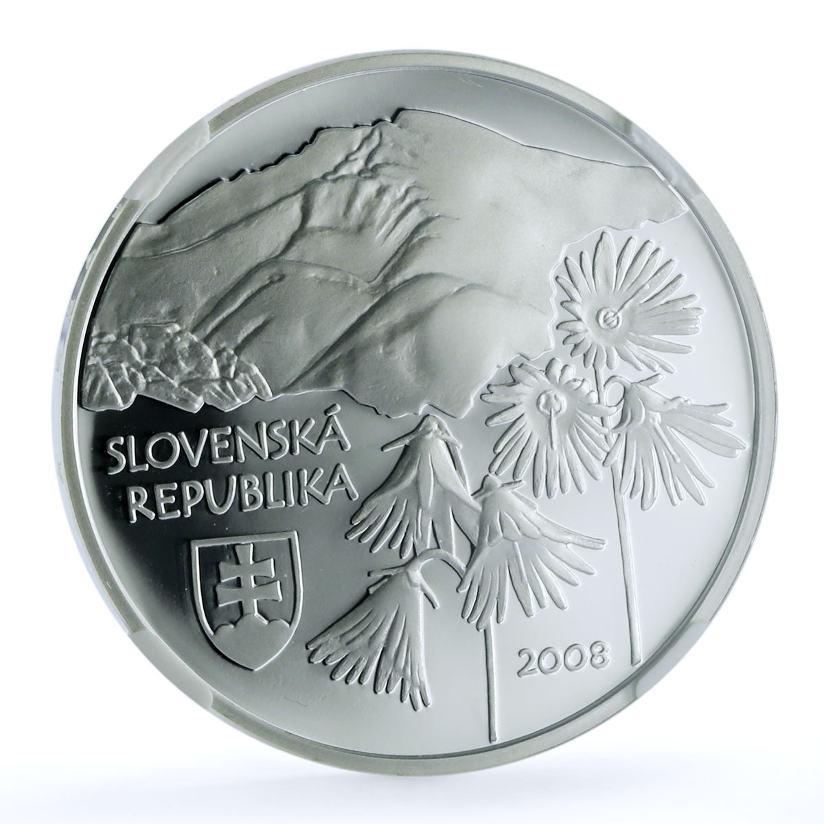 Slovakia 500 korun Low Tatras Bear KM-106 Flora Fauna PF 70 NGC silver coin 2008 Slovakia 500 korun Low Tatras Bear KM-106 Flora Fauna PF 70 NGC silver coin 2008
