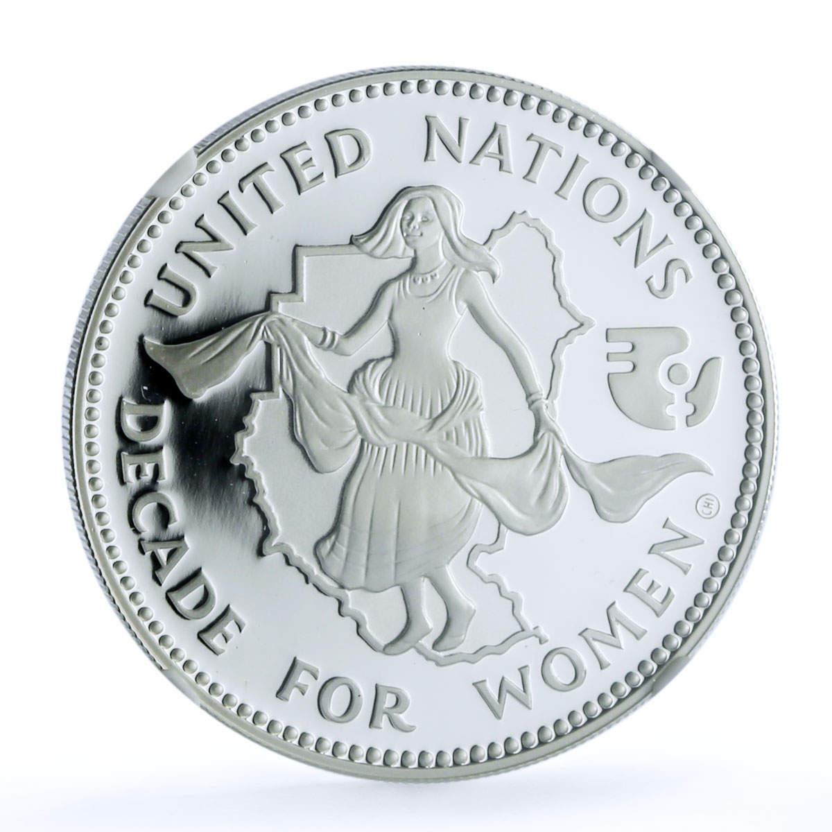 Sudan 5 pounds Decade For Women KM-92 United Nations PF 69 NGC silver coin 1984 Sudan 5 pounds Decade For Women KM-92 United Nations PF 69 NGC silver coin 1984