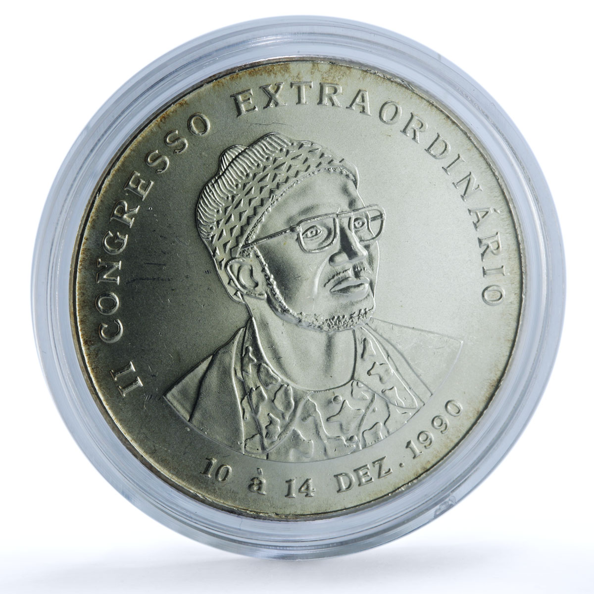 Guinea-Bissau 20000 pesos 2nd Extraordinary Congress KM-25 silver coin 1990