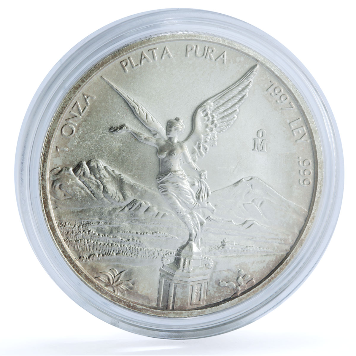 Mexico 1 onza Libertad Angel of Independence KM-613 Bullion silver coin 1997 Mexico 1 onza Libertad Angel of Independence KM-613 Bullion silver coin 1997