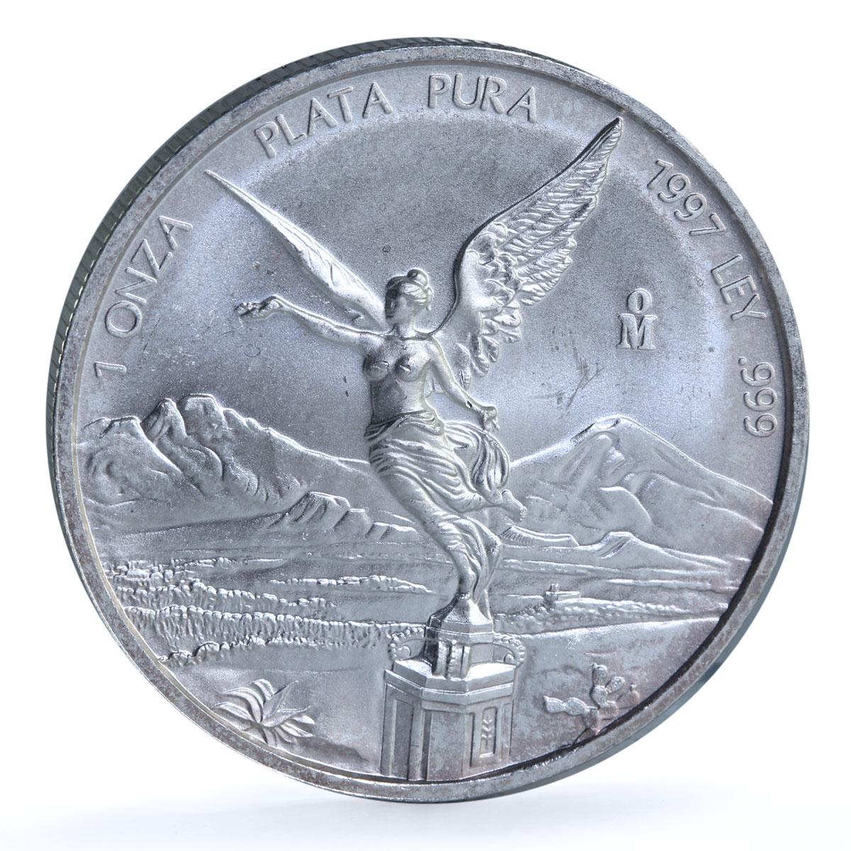 Mexico 1 onza Libertad Angel of Independence KM-613 Bullion silver coin 1997 Mexico 1 onza Libertad Angel of Independence KM-613 Bullion silver coin 1997