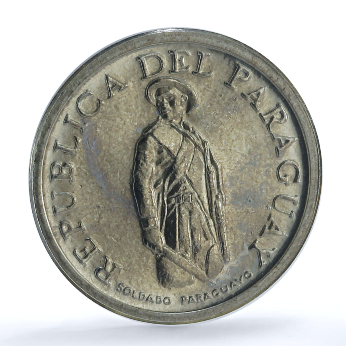 Paraguay 50 10 5 1 guaranies Set Republic Commemorative proof steel coins 1975