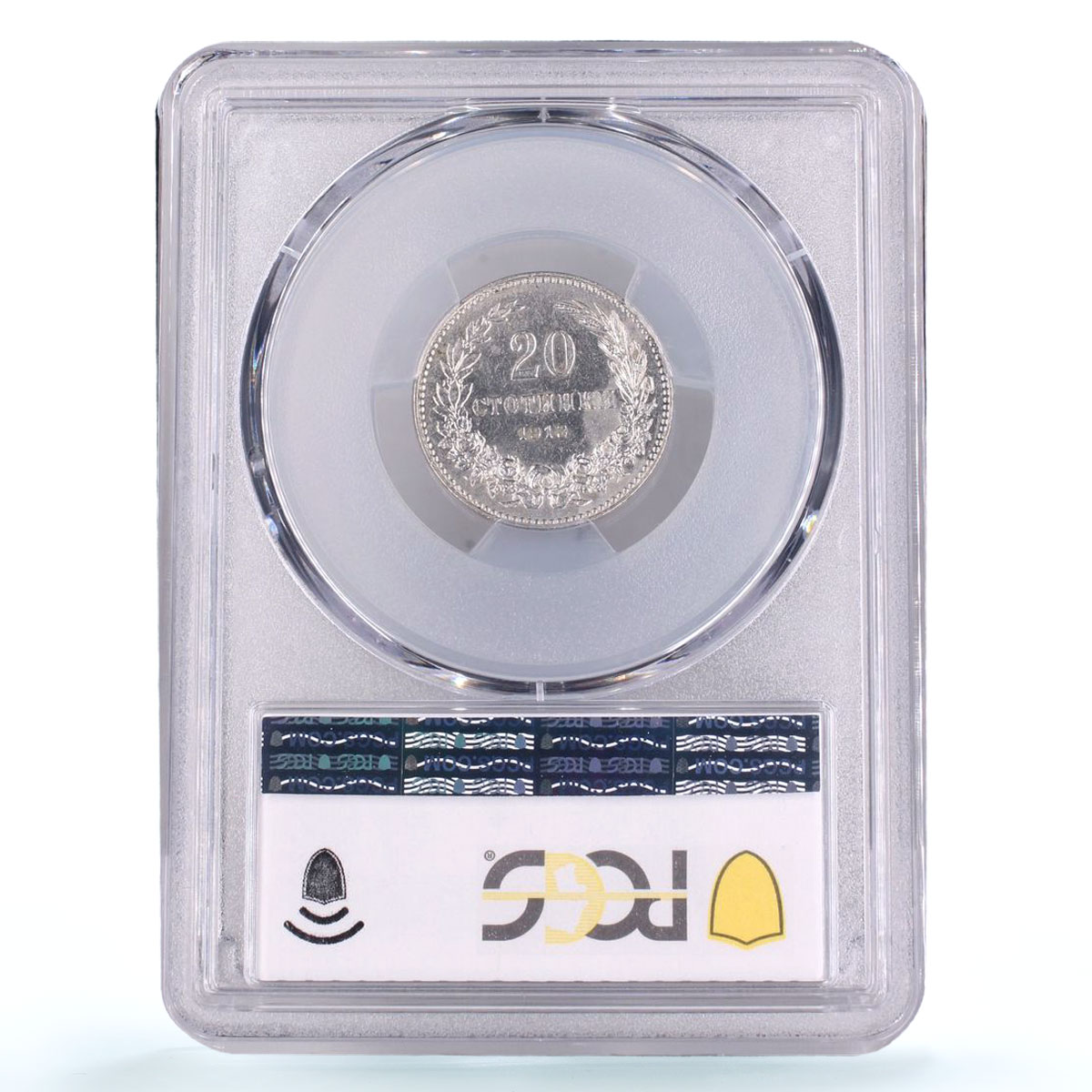Bulgaria 20 stotinki Ferdinand I KM-26 MS 62 PCGS CuNi coin 1913