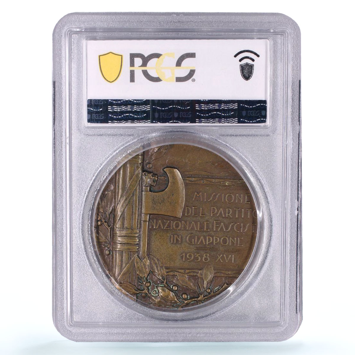 Italy Victor Emmanuel II Fascist Party Mission Japan MS63 PCGS bronze medal 1938