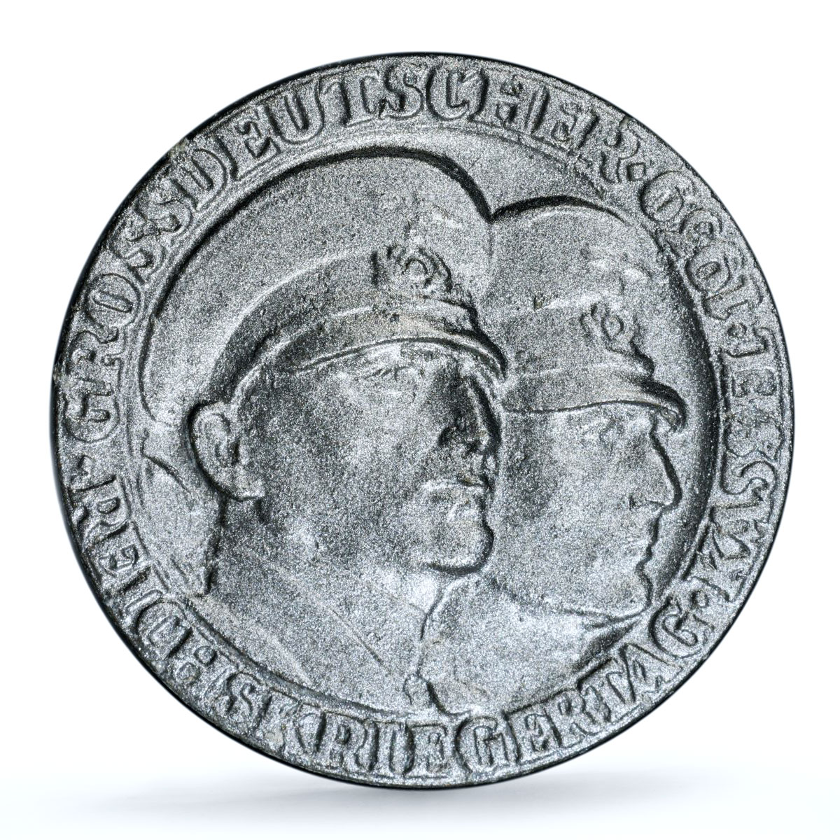 Germany Third Reich Adolf Hitler Soldiers Day C-230 SP 62 PCGS zinc medal 1939