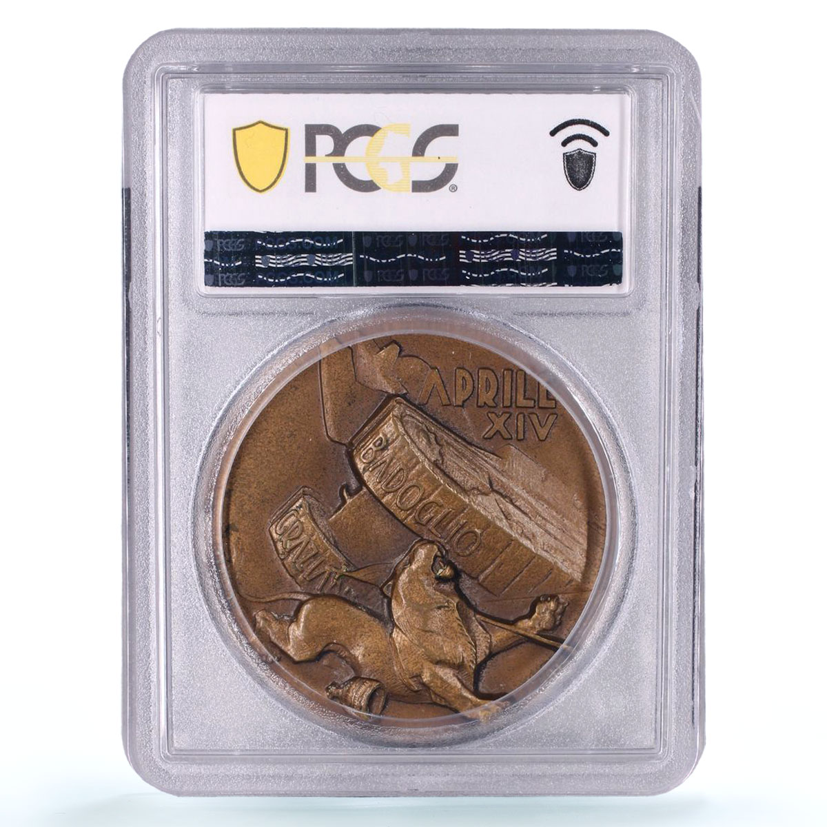 Italy Badoglio Proclamation Empire Conquest Ethiopia MS63 PCGS bronze medal 1936