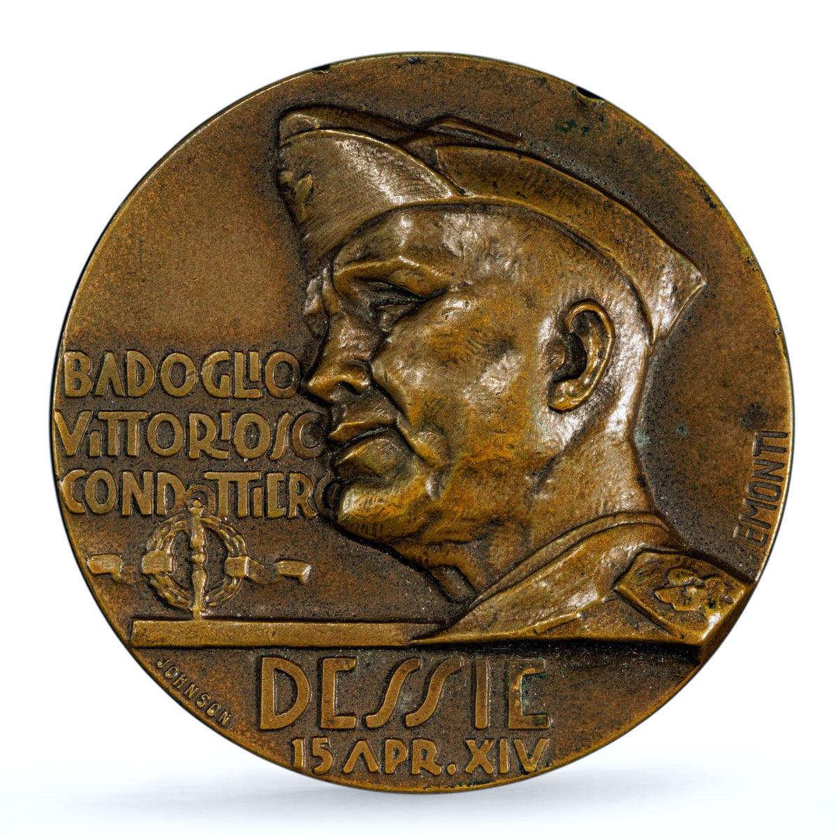 Italy Badoglio Proclamation Empire Conquest Ethiopia MS63 PCGS bronze medal 1936