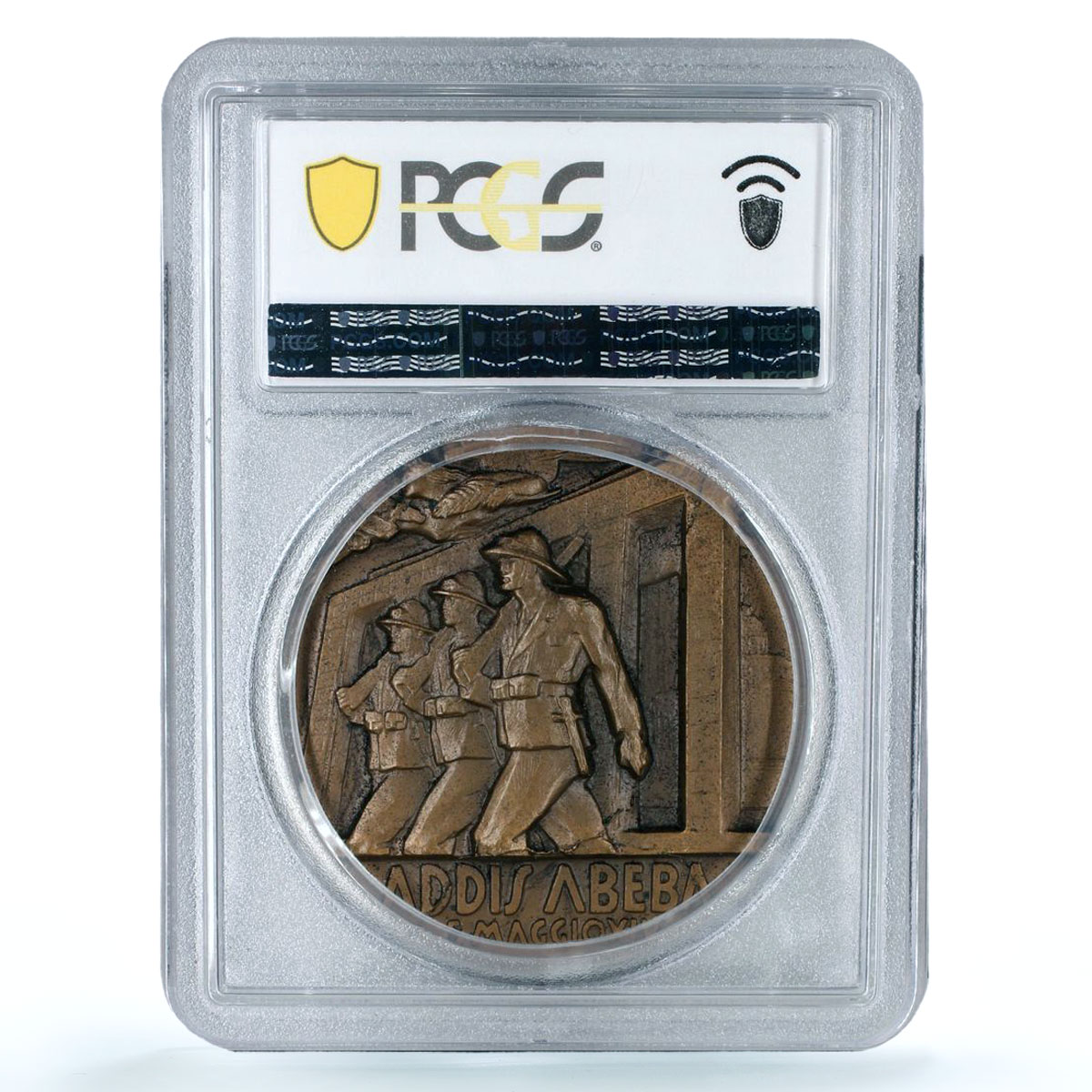 Italy Mussolini Capture Addis Abeba Ababa Ethiopia MS 65 PCGS bronze medal 1936