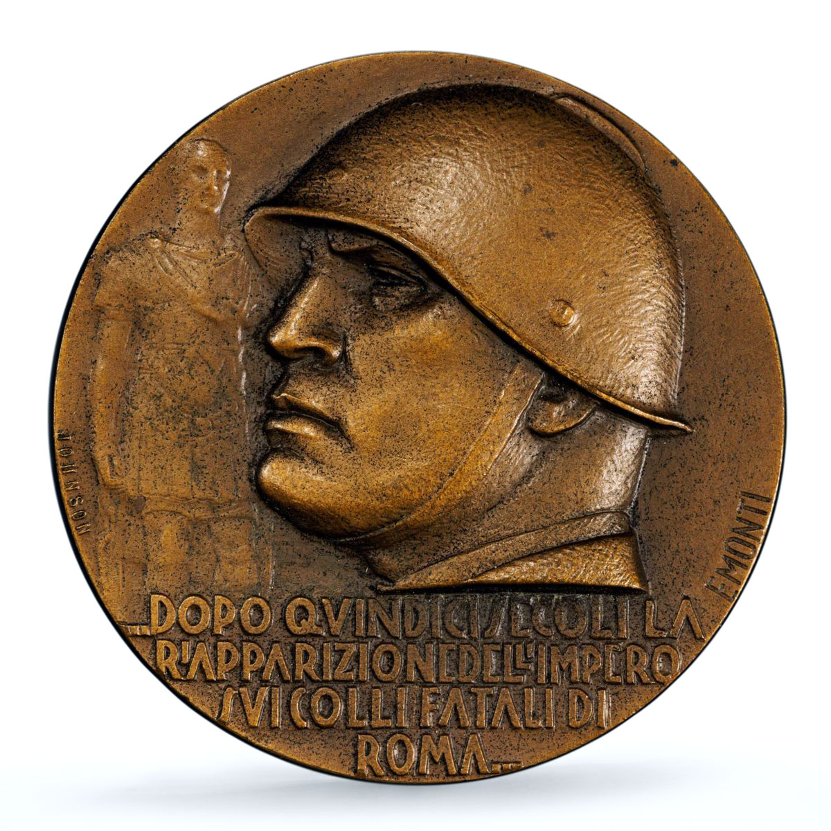 Italy Mussolini Capture Addis Abeba Ababa Ethiopia MS 65 PCGS bronze medal 1936