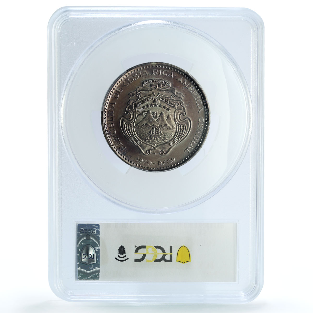 Costa Rica 20 colones Venus de Milo KM-193 Statue Art PR67 PCGS silver coin 1970 Costa Rica 20 colones Venus de Milo KM-193 Statue Art PR67 PCGS silver coin 1970