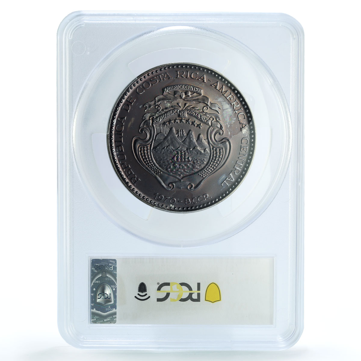 Costa Rica 25 colones Maternidad KM-194 Social Legislation PR 65 PCGS coin 1970 Costa Rica 25 colones Maternidad KM-194 Social Legislation PR 65 PCGS coin 1970